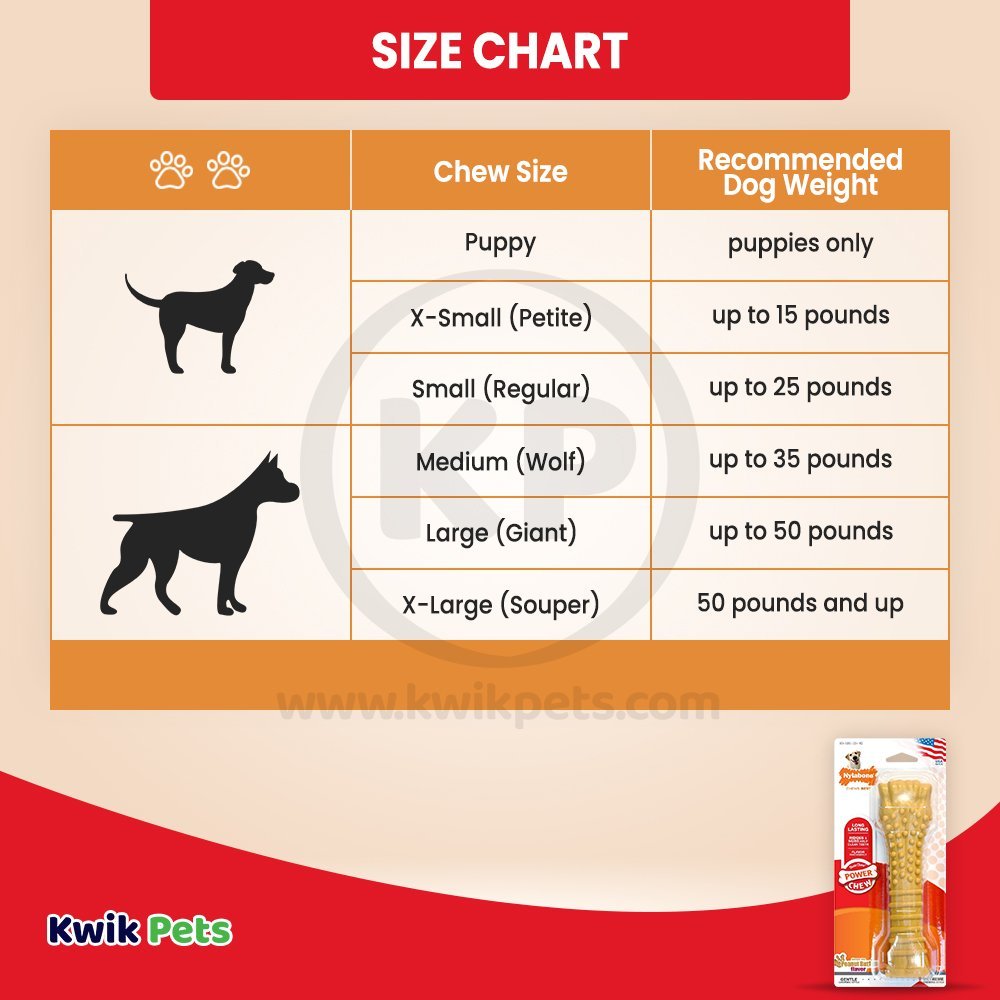 Nylabone Power Chew Dog Toy Peanut Butter XL/Souper - 50+ lbs