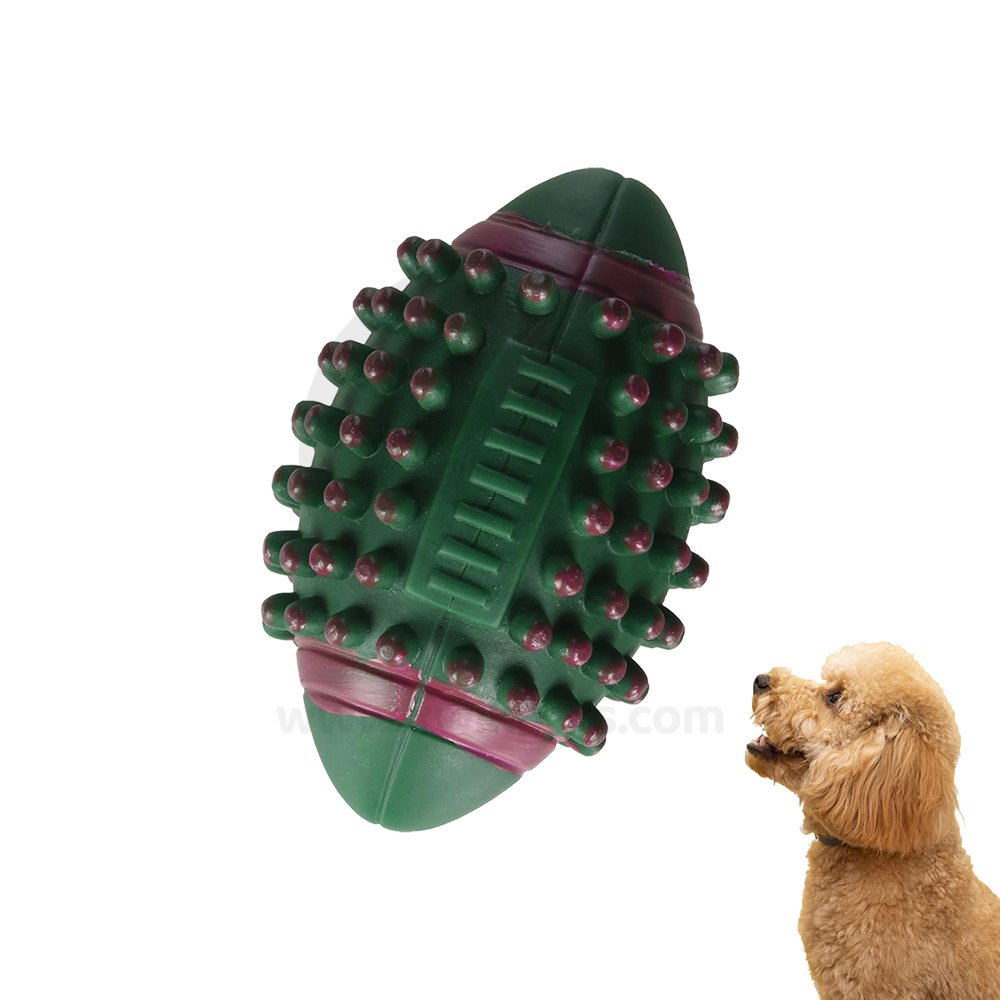 Boss Pet Digger's Vinyl Spiked Football Squeaky Dog Toy Medium