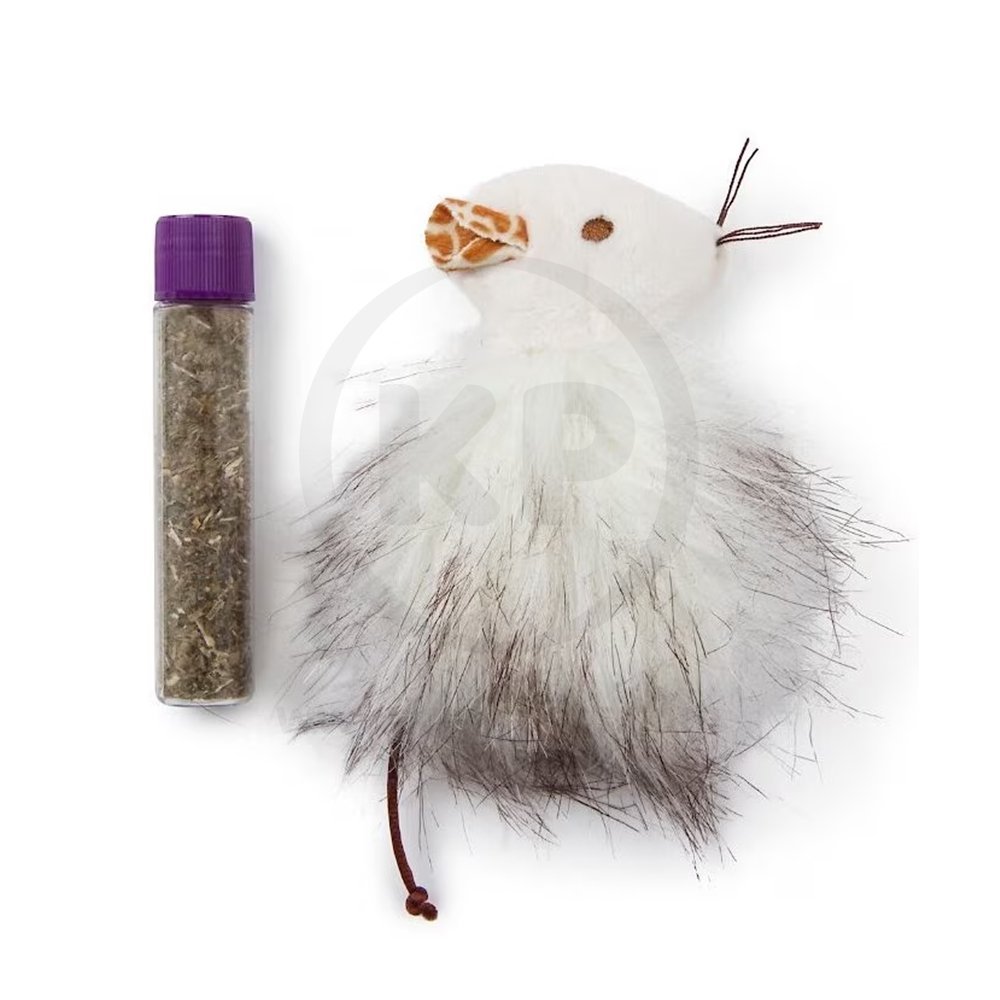 SmartyKat Madcap Mouse Refillable with Catnip Tube Cat Toy Assorted