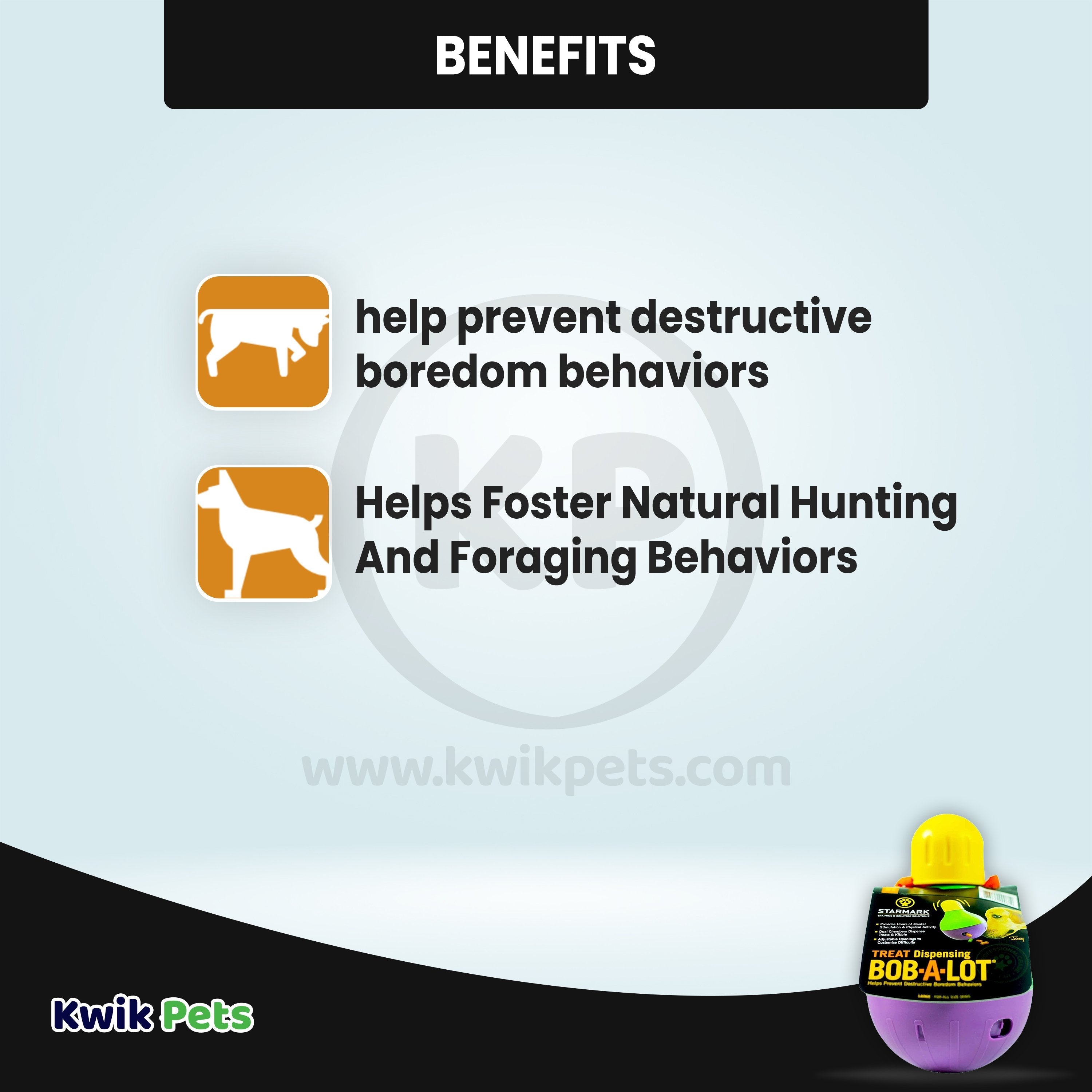 Starmark Bob-A-Lot Treat Dispensing Dog Toy Large