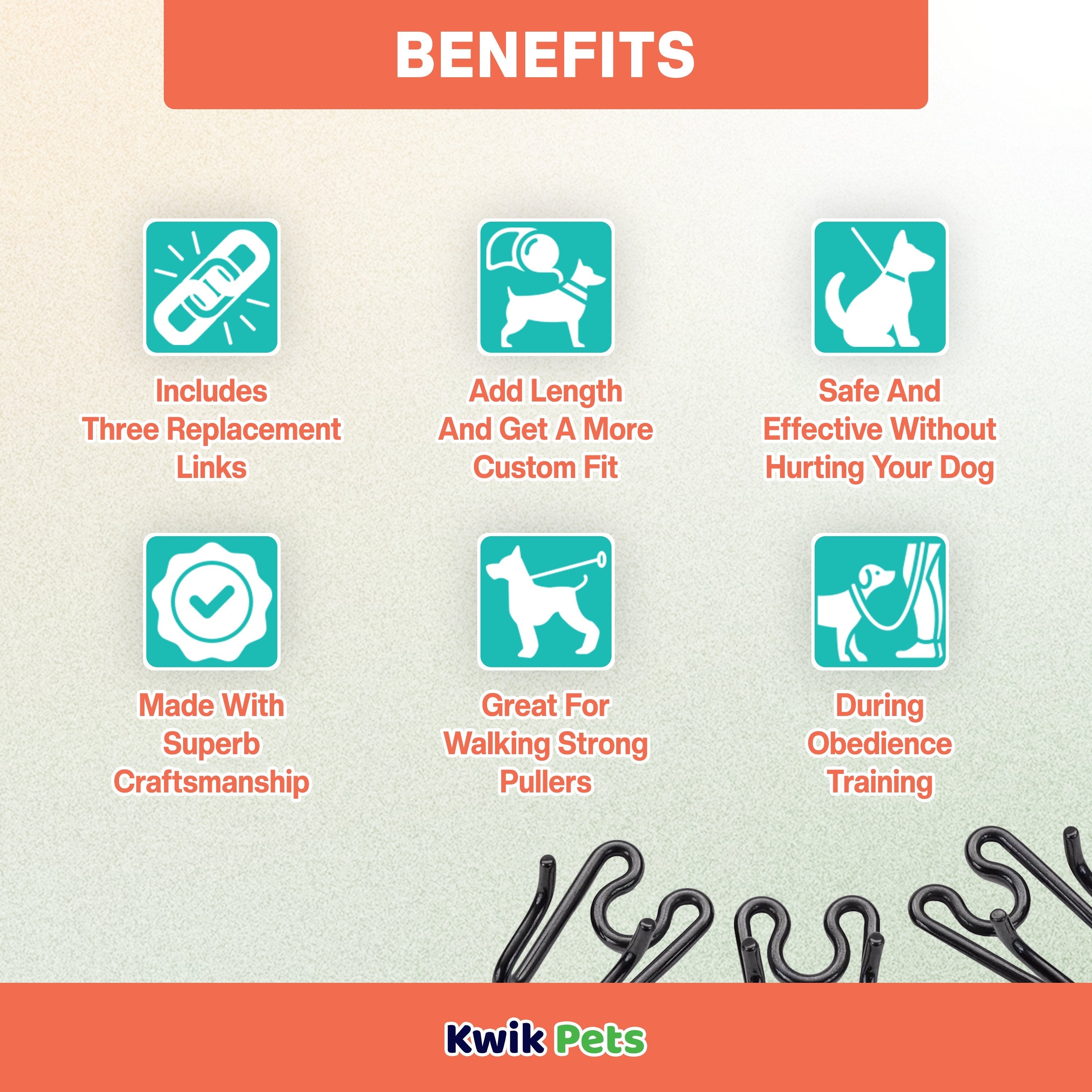 Herm Sprenger Black Stainless Extra Links 3.25-mm