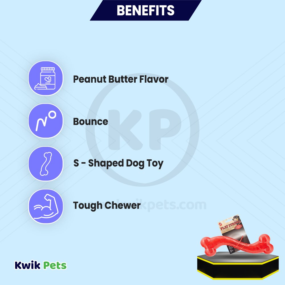 Spot Play Strong Dog Toy Stick 12-in