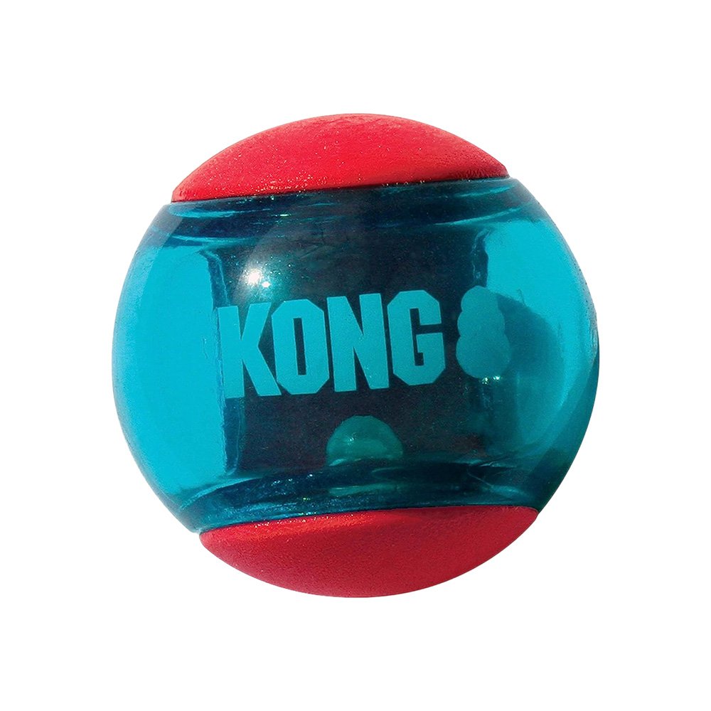 KONG Squeezz Action Ball Dog Toy Red Medium