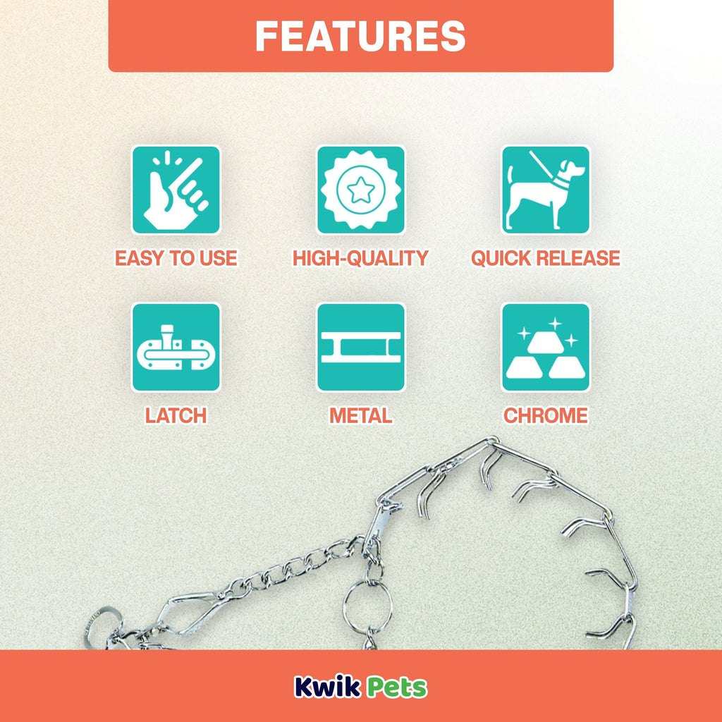 Herm Sprenger Ultra-Plus Dog Prong Training Collar with Latch 20-in Neck 3.25-mm Wide