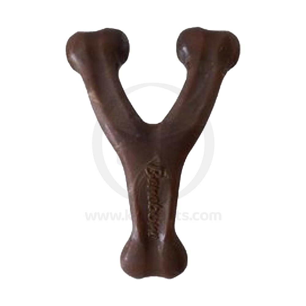 Benebone Wishbone Dog Chew Toy Peanut Butter Large
