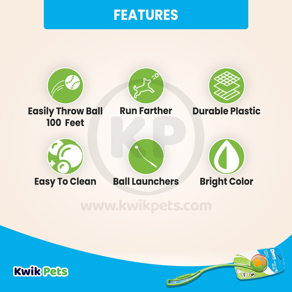 Chuckit! Sport Launcher Dog Toy Assorted Small 14-in