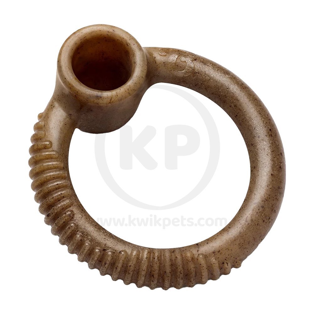 Benebone Ring Dog Chew Toy Bacon Large