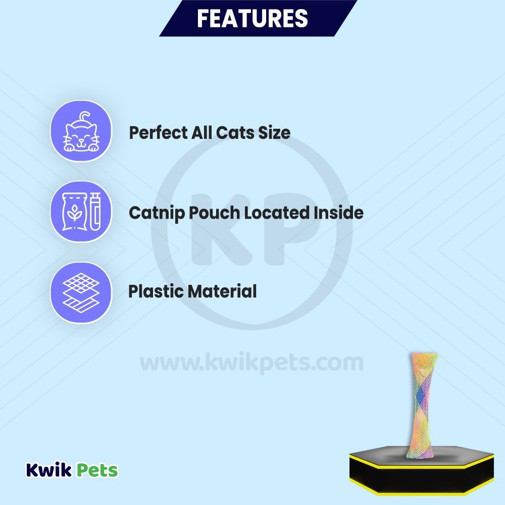 Spot Kitty Fun Tubes Catnip Cat Toy Assorted 3 Count 3.25-in