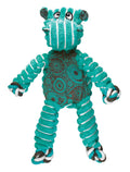 KONG Floppy Knots Hippo Dog Toy Green Small/Medium