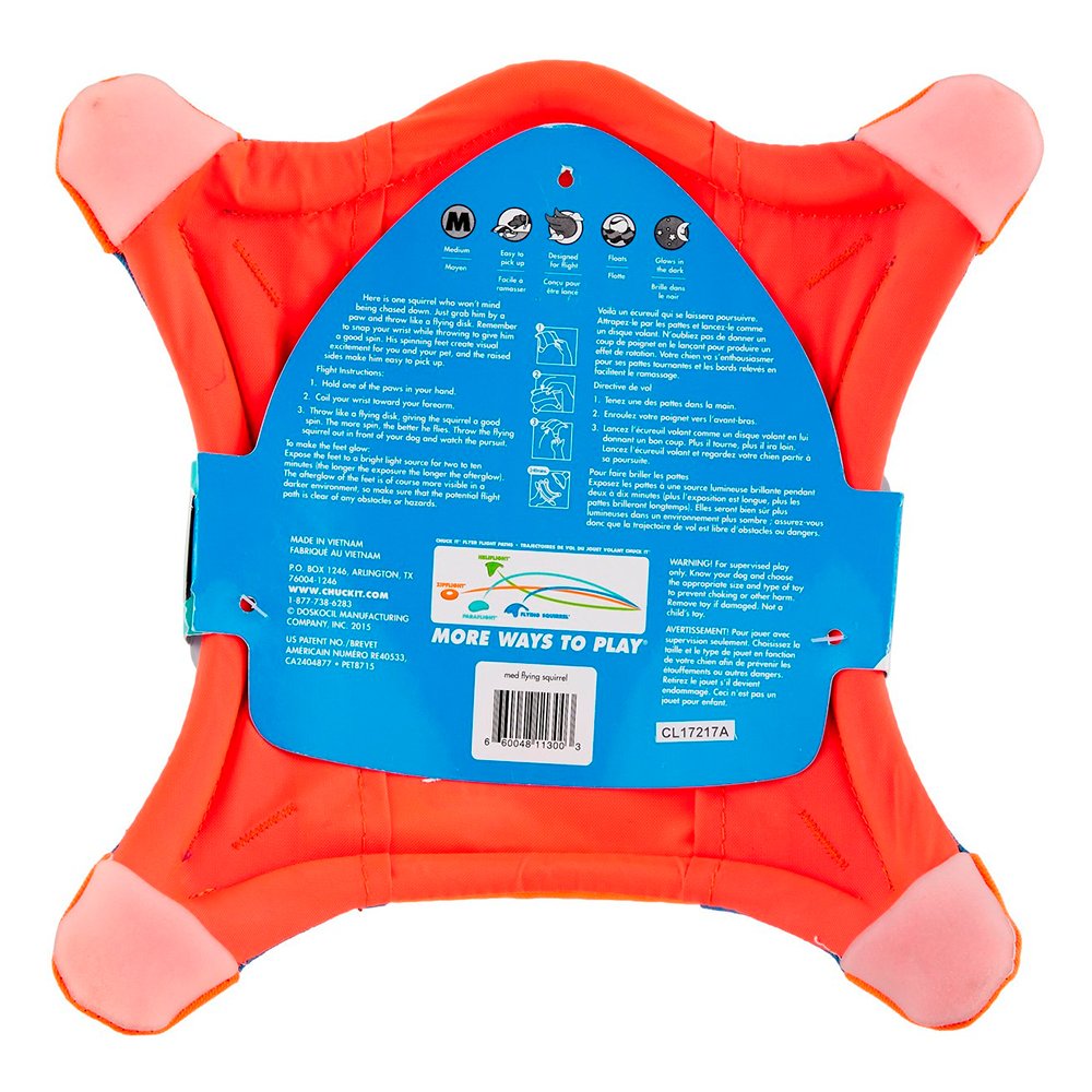 Chuckit! Flying Squirrel Dog Toy Assorted Medium 2 Pack