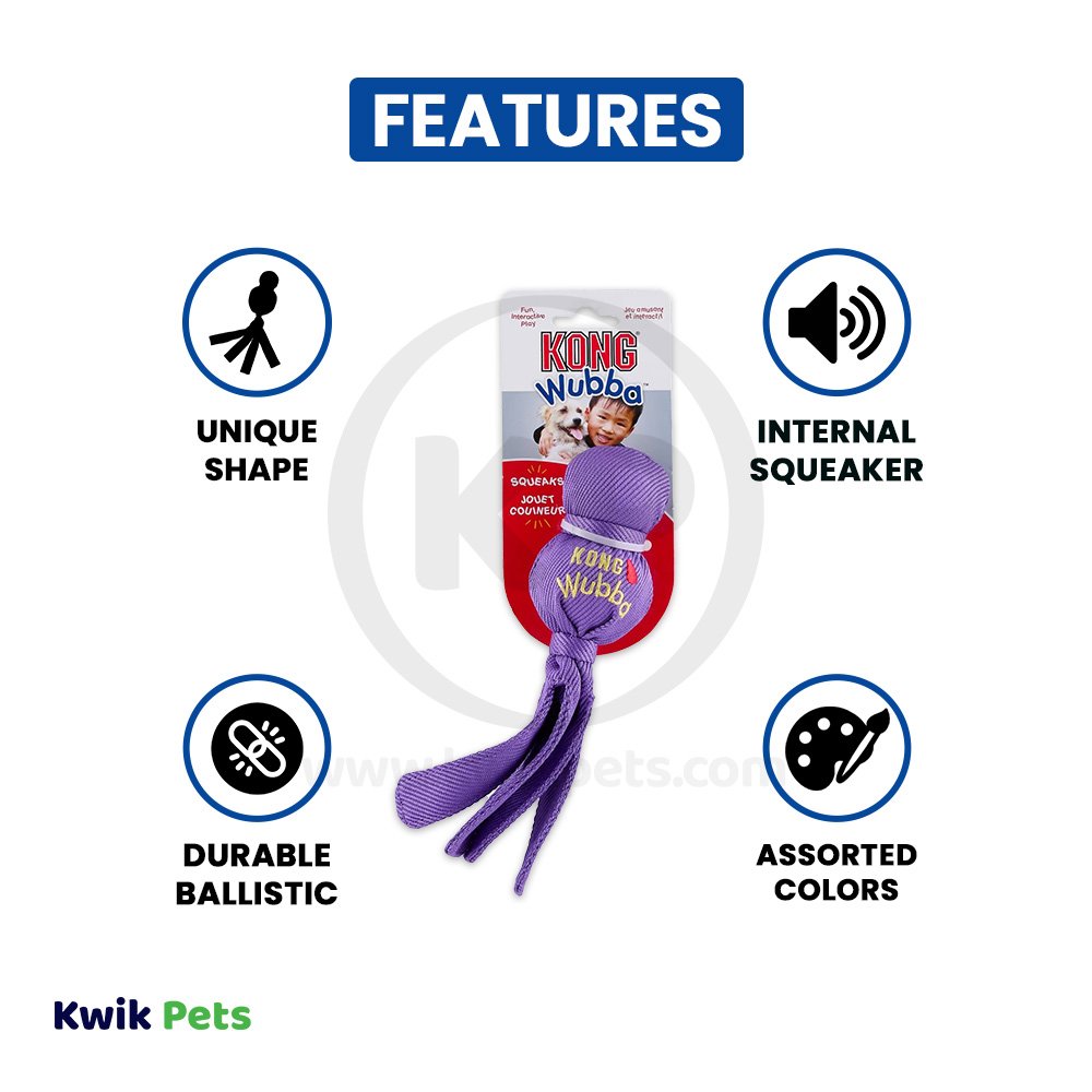 KONG Wubba Dog Toy Assorted Large