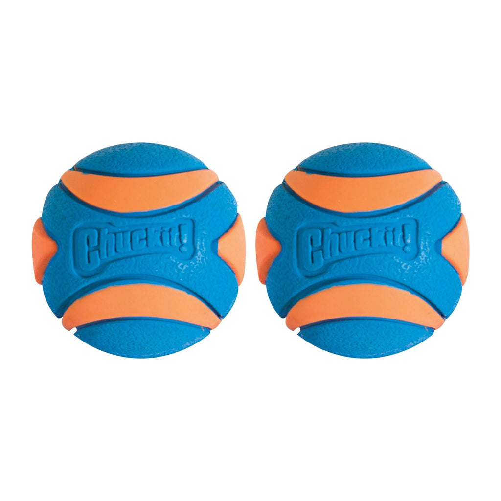 Chuckit! Ultra Squeaker Balls Dog Toy Blue/Orange Small 2 Count