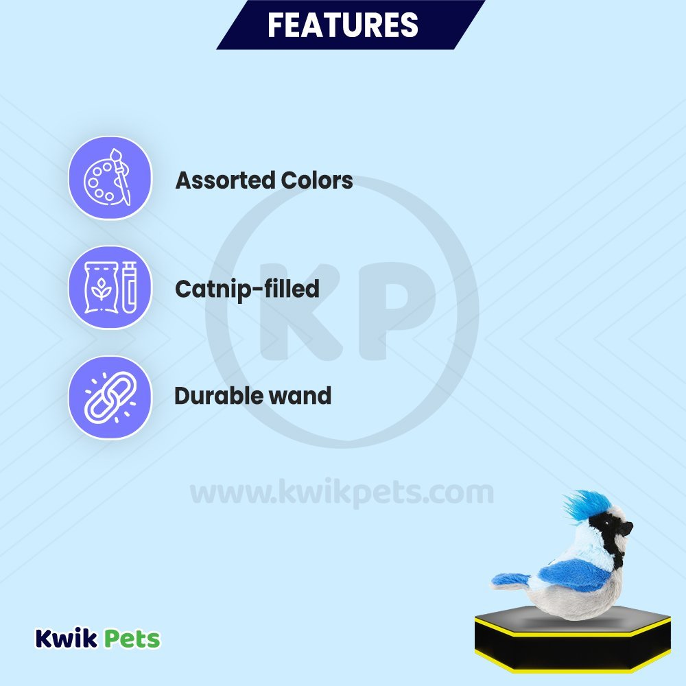 Spot Songbird Cat Toy with Catnip Assorted 5-in