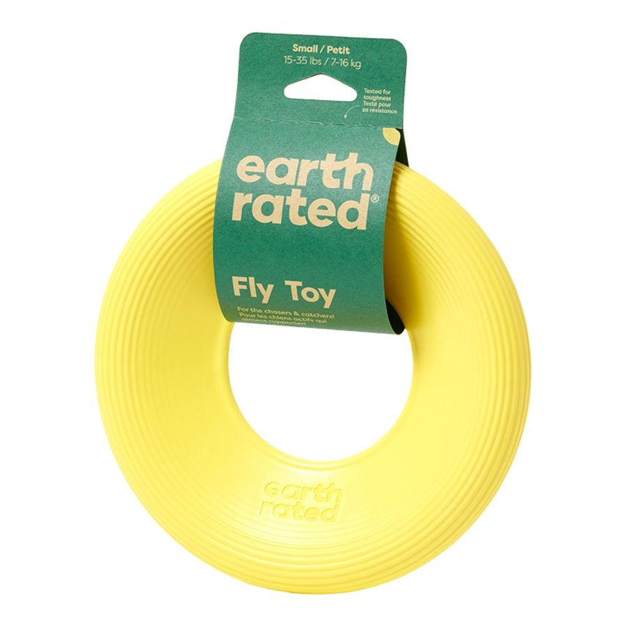 Earth Rated Dog Flyer Toy Yellow Small