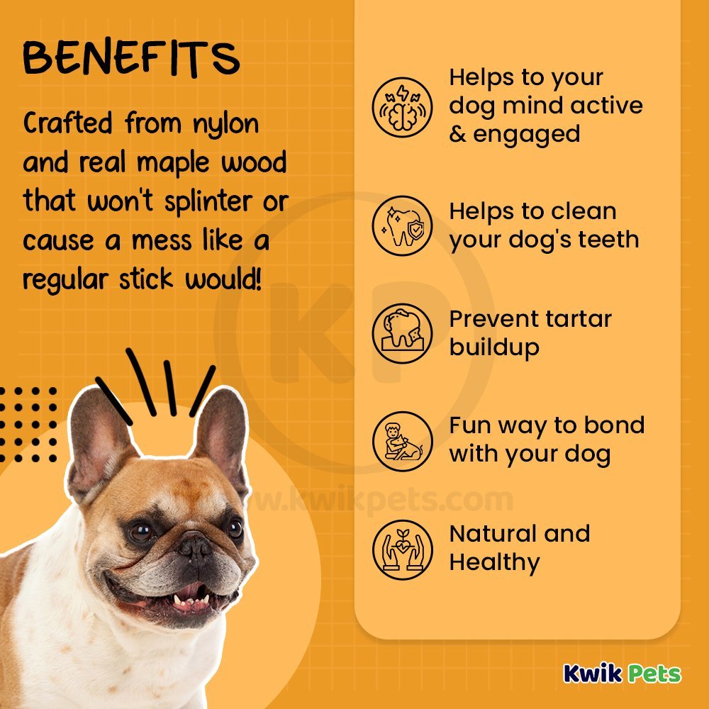 Benebone Maple Wood Puppy Maple Stick Dog Chew Toy Small