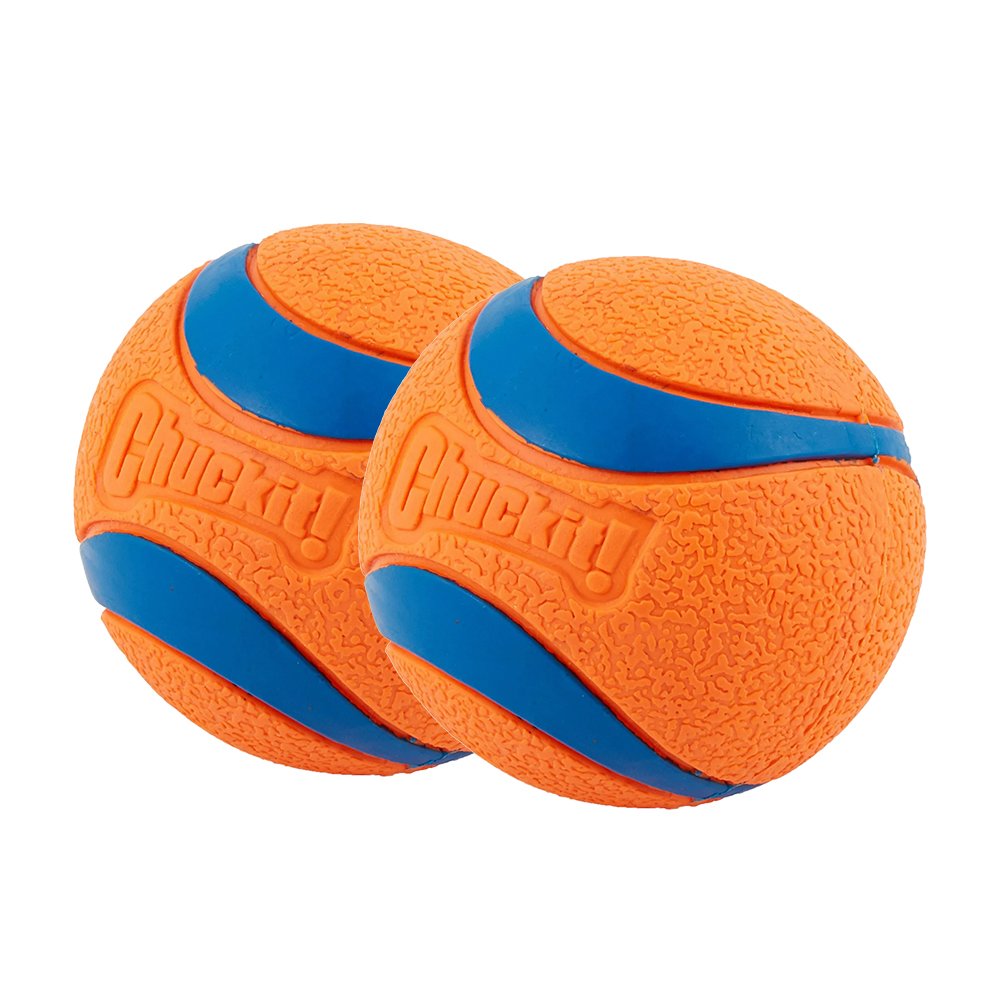 Chuckit! Ultra Ball Dog Toy Blue/Orange Large 2 Pack of 1 Count