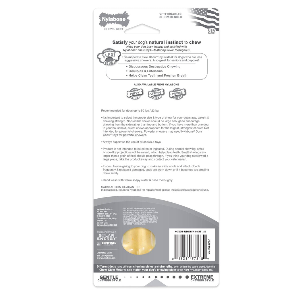 Nylabone Moderate Chew Dog Toy Chicken Large/Giant - Up To 50 lbs