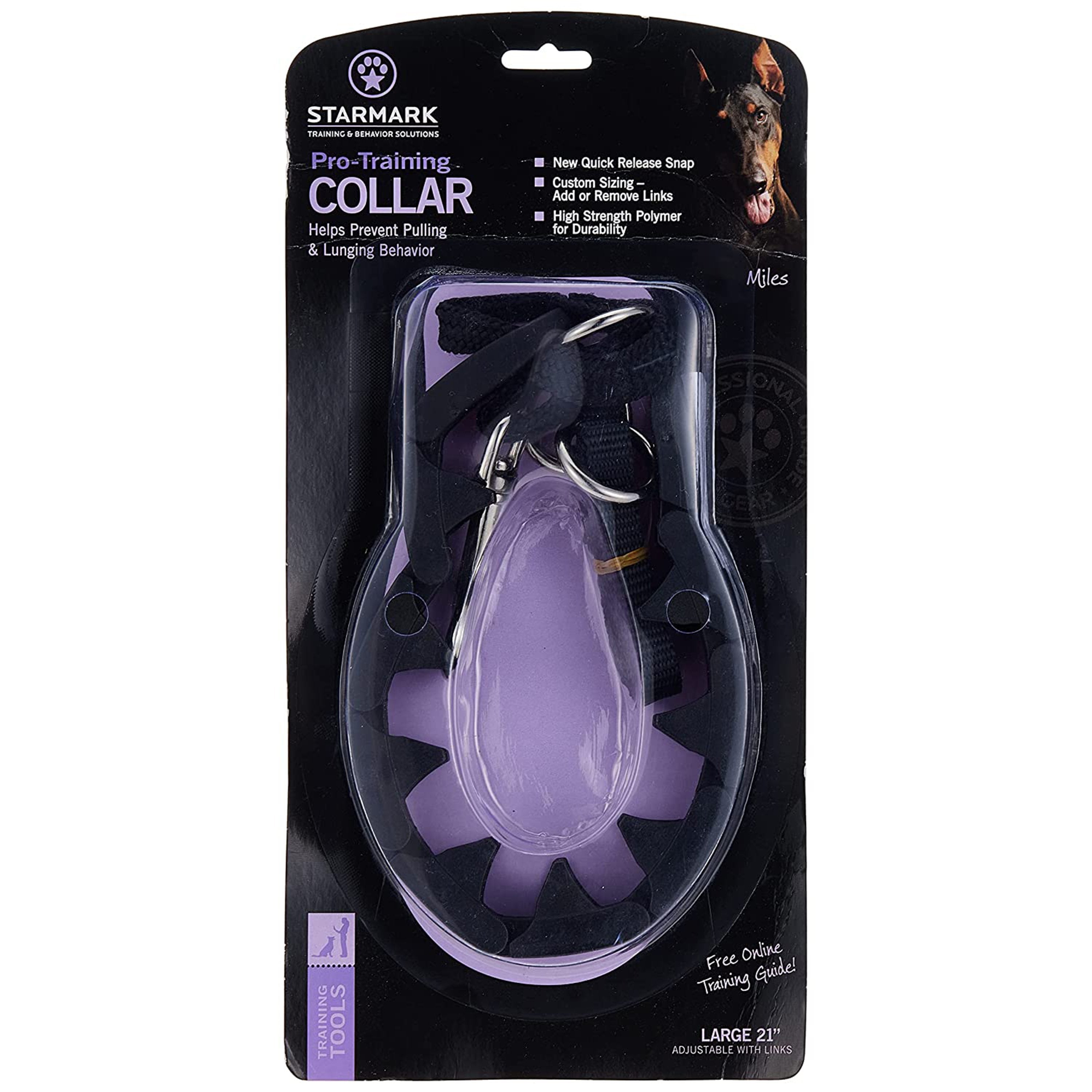 Starmark Pro-Training Dog Collar Black 21-in Large
