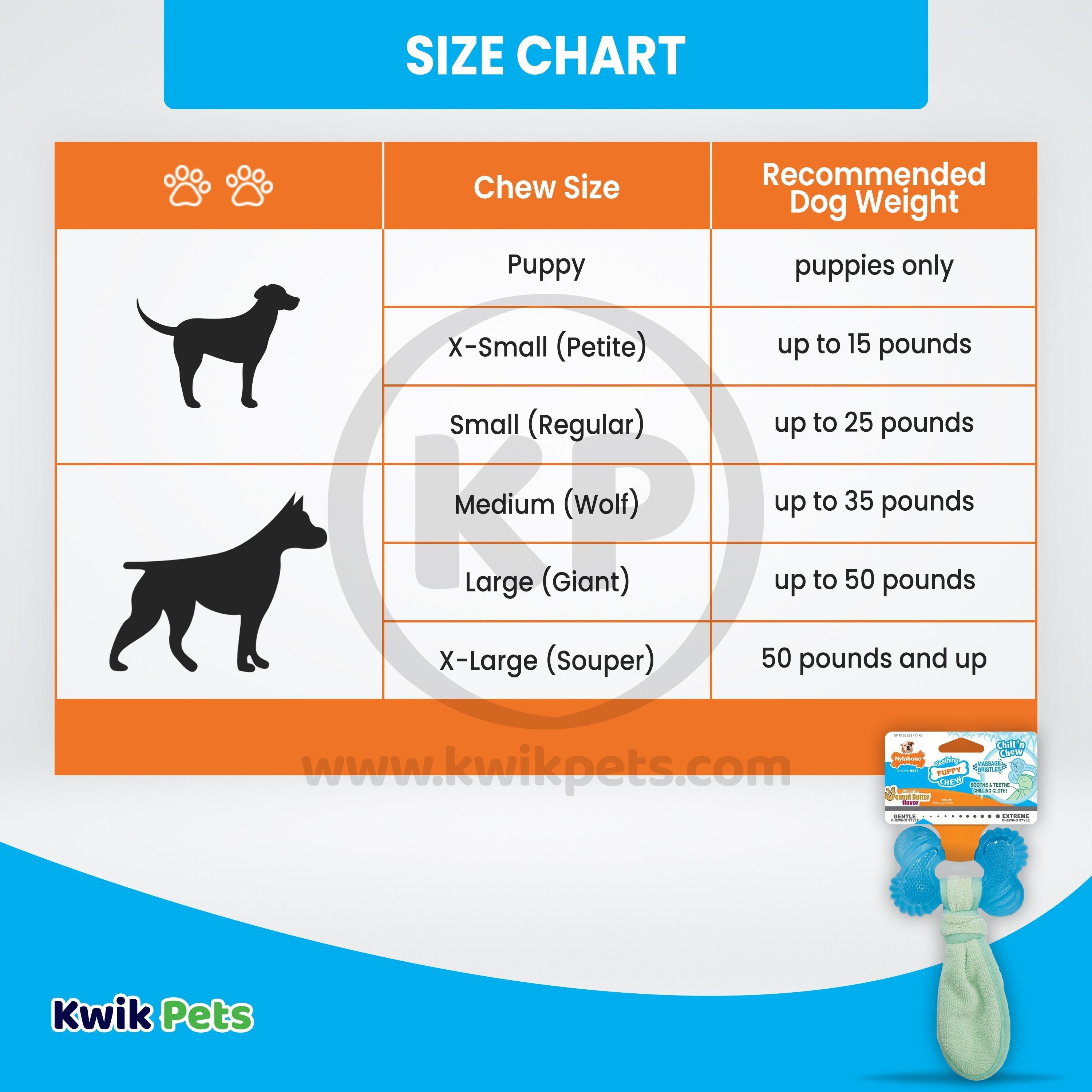 Nylabone Freezer Puppy Chew Toy for Teething Peanut Butter Small/Regular - Up To 25 Ibs