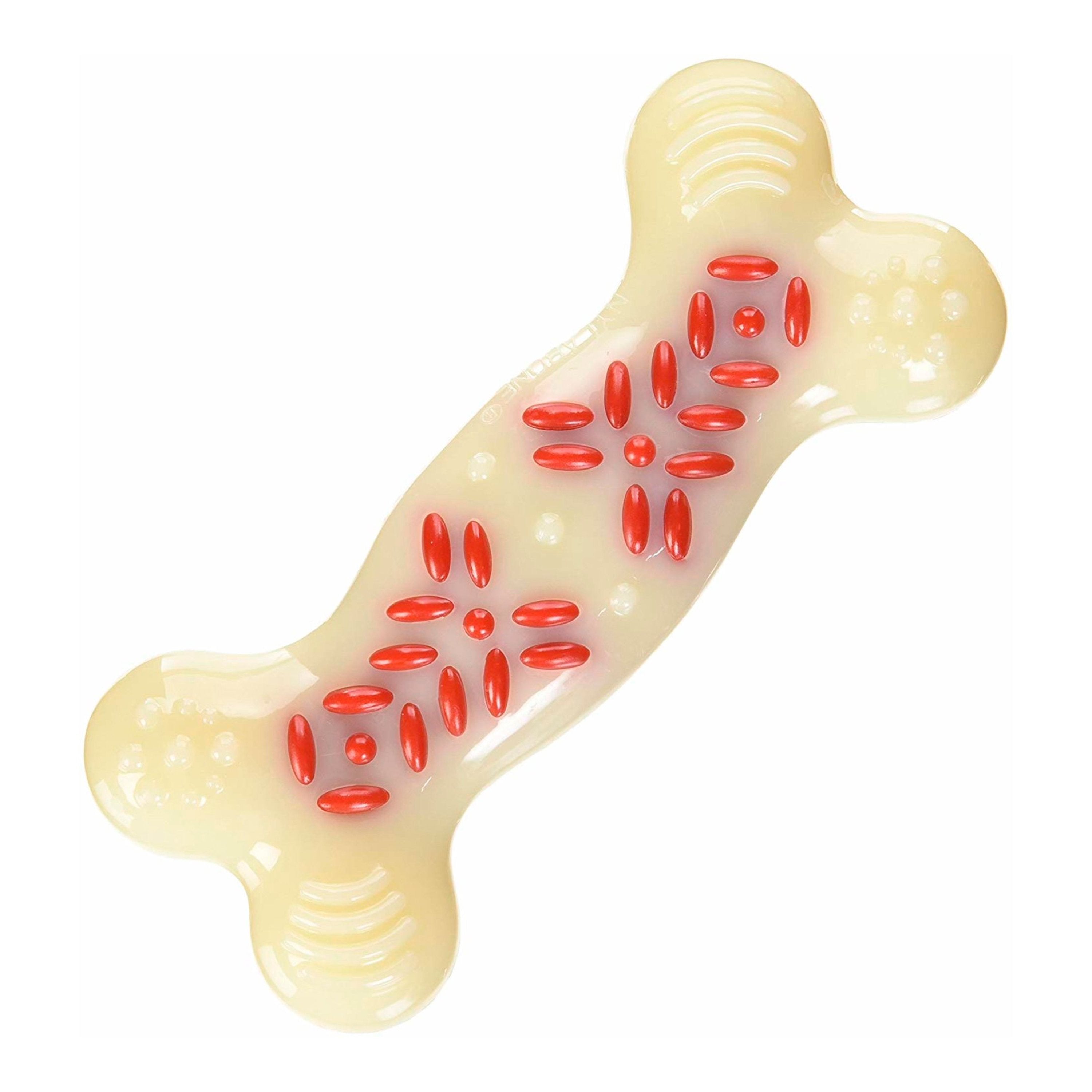 Nylabone Power Chew Action Ridges Dog Toy Bacon XL/Souper - 50+ lbs