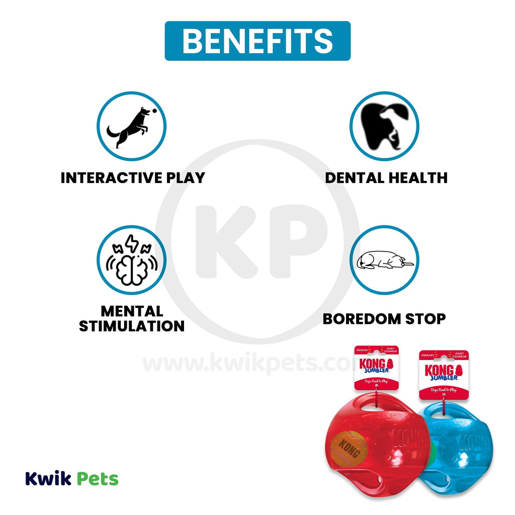 KONG Jumbler Dog Toy Ball Assorted Medium/Large