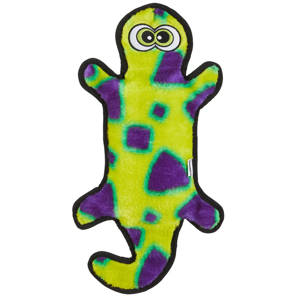 Outward Hound Invincibles Durablez Gecko Dog Toy Yellow & Green Large