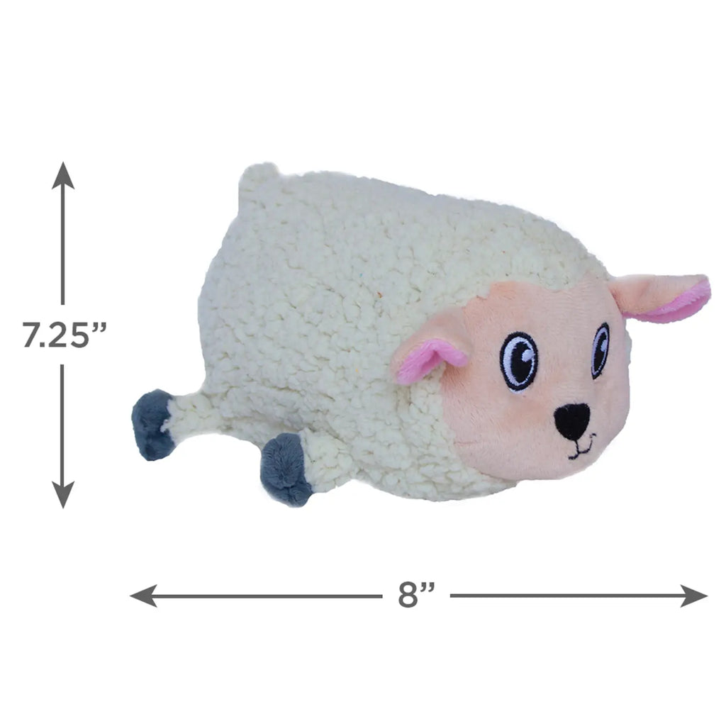 Outward Hound Fattiez Sheep Plush Dog Toy White Medium