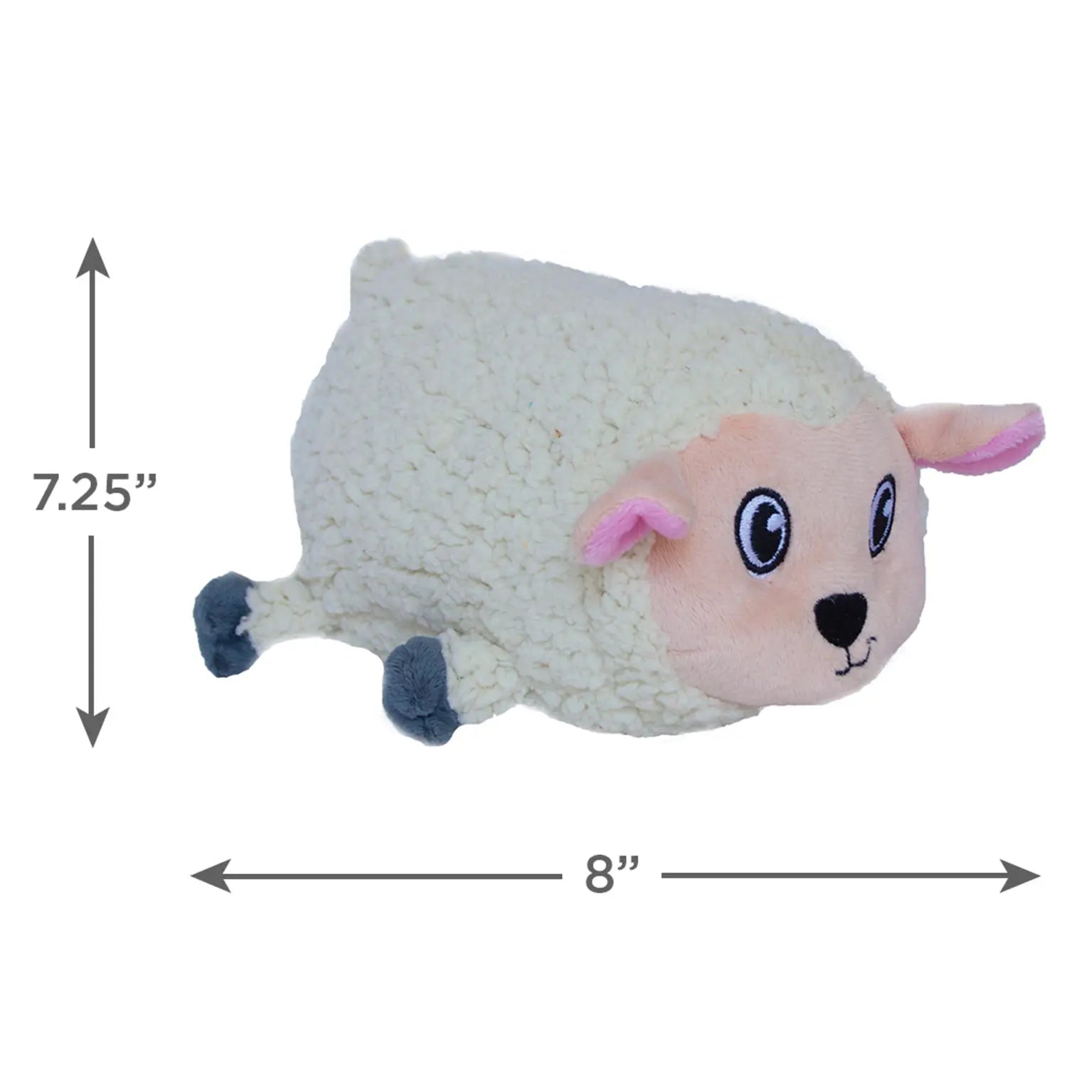 Outward Hound Fattiez Sheep Plush Dog Toy White Medium