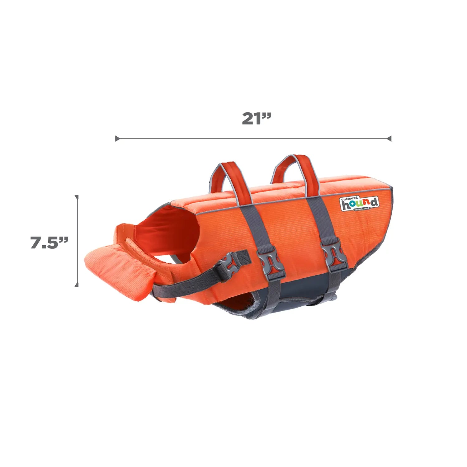 Outward Hound Granby Ripstop Dog Life Jacket Orange Extra Large